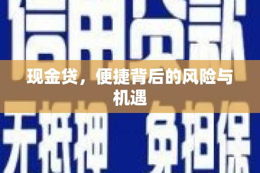 文峰现金贷，便捷背后的风险与机遇