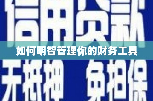 文峰如何明智管理你的财务工具