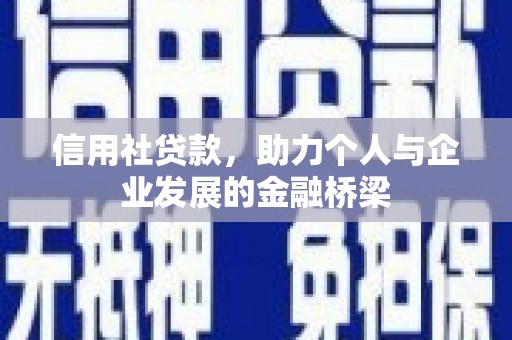 文峰信用社贷款，助力个人与企业发展的金融桥梁