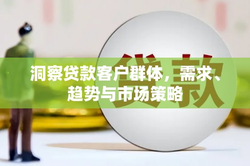 文峰洞察贷款客户群体，需求、趋势与市场策略
