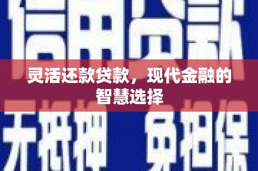 文峰灵活还款贷款，现代金融的智慧选择