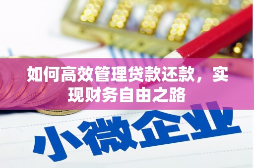 文峰如何高效管理贷款还款，实现财务自由之路