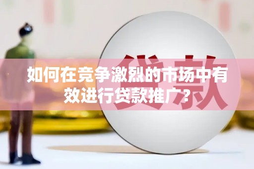 文峰如何在竞争激烈的市场中有效进行贷款推广？