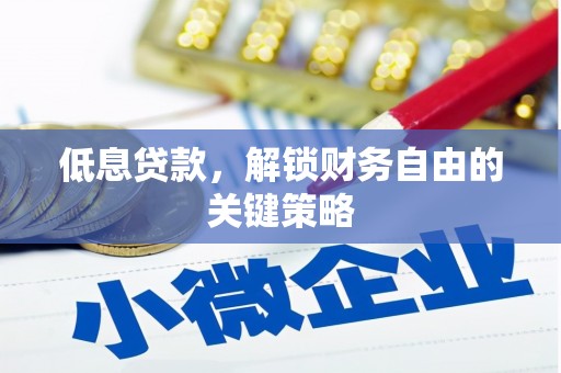 文峰低息贷款，解锁财务自由的关键策略