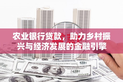 文峰农业银行贷款，助力乡村振兴与经济发展的金融引擎