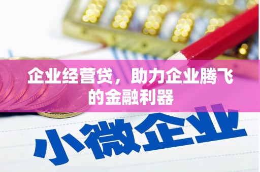 文峰企业经营贷，助力企业腾飞的金融利器