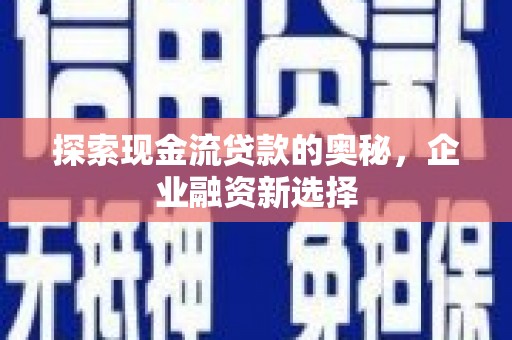 文峰探索现金流贷款的奥秘，企业融资新选择