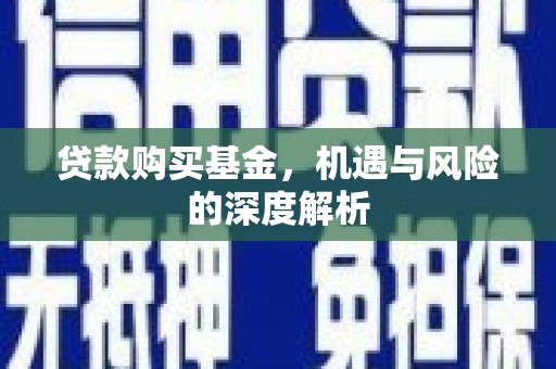 文峰贷款购买基金，机遇与风险的深度解析