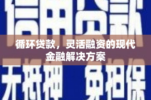 文峰循环贷款，灵活融资的现代金融解决方案