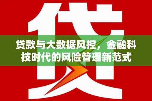 文峰贷款与大数据风控，金融科技时代的风险管理新范式