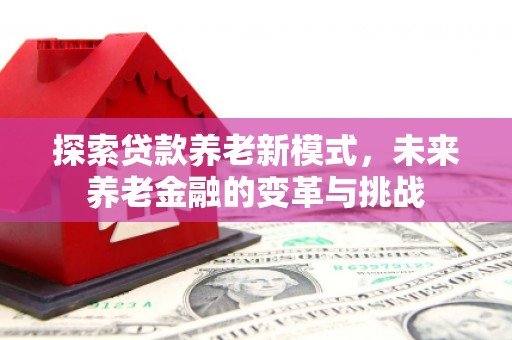 文峰探索贷款养老新模式，未来养老金融的变革与挑战