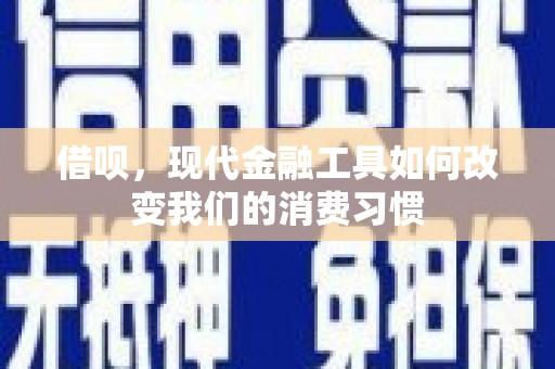 文峰借呗，现代金融工具如何改变我们的消费习惯