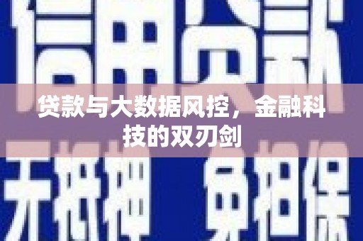 文峰贷款与大数据风控，金融科技的双刃剑