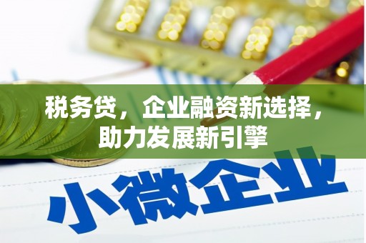 文峰税务贷，企业融资新选择，助力发展新引擎