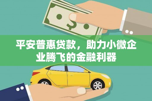 文峰平安普惠贷款，助力小微企业腾飞的金融利器
