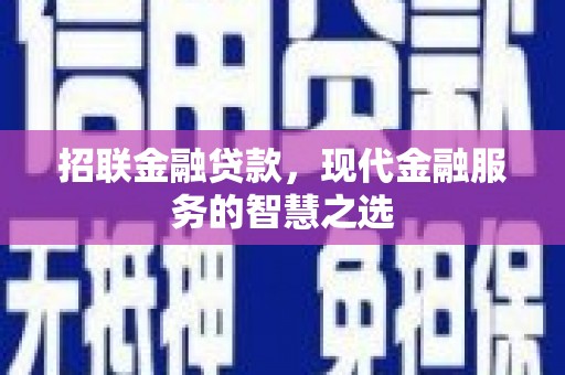 文峰招联金融贷款，现代金融服务的智慧之选