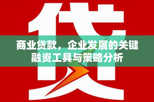 文峰商业贷款，企业发展的关键融资工具与策略分析