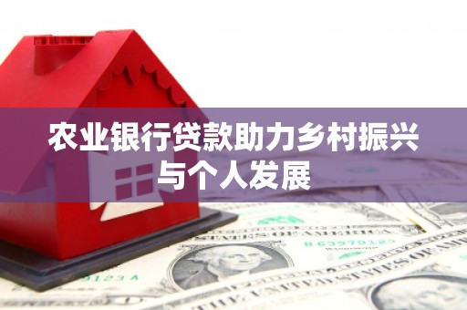 文峰农业银行贷款助力乡村振兴与个人发展