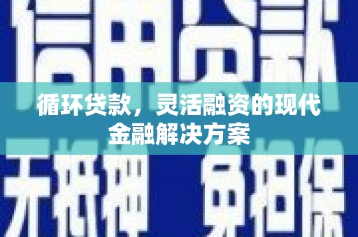 文峰循环贷款，灵活融资的现代金融解决方案