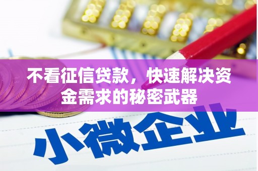 文峰不看征信贷款，快速解决资金需求的秘密武器