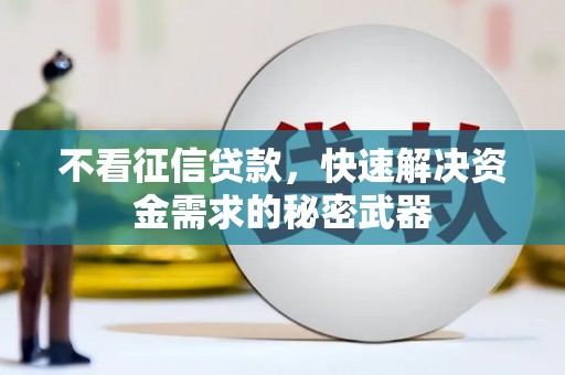 文峰不看征信贷款，快速解决资金需求的秘密武器