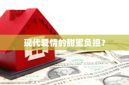 文峰现代爱情的甜蜜负担？