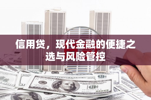 文峰信用贷，现代金融的便捷之选与风险管控