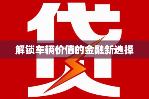 文峰解锁车辆价值的金融新选择