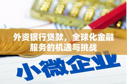 文峰外资银行贷款，全球化金融服务的机遇与挑战