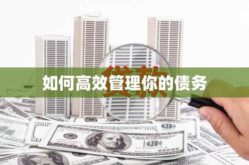 文峰如何高效管理你的债务