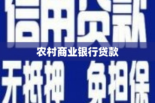 文峰农村商业银行贷款