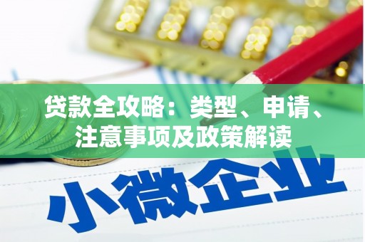 文峰贷款全攻略：类型、申请、注意事项及政策解读